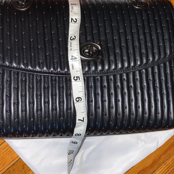 NWT Coach Black Quilted Parker with Rivets - Picture 9 of 9